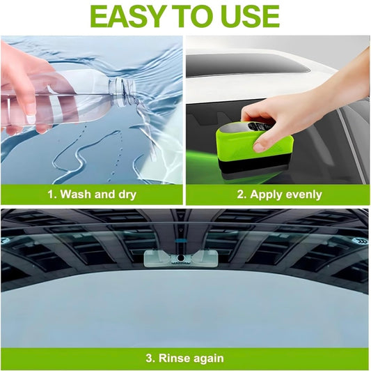 Car glass oil film remover
